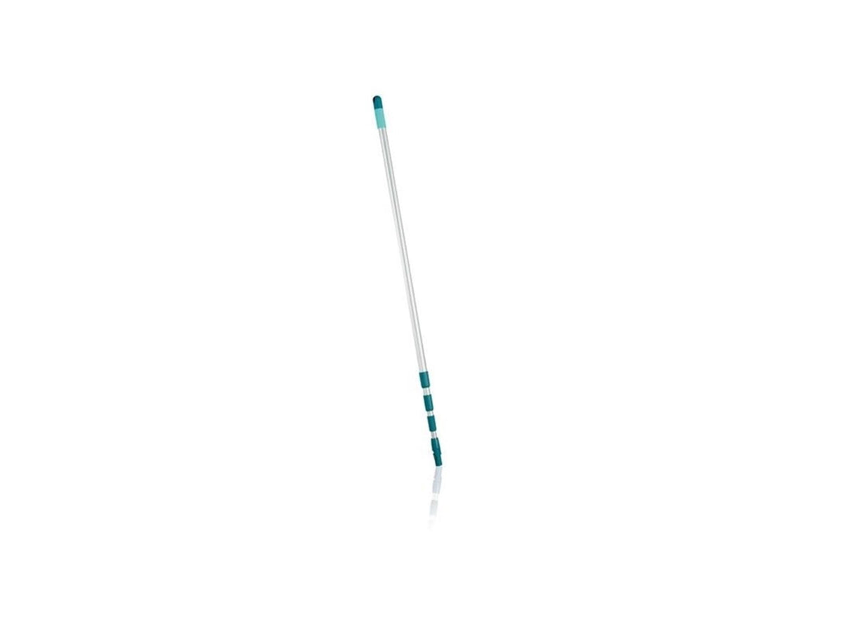 Leifheit Teleskopstiel Aluminium 130 - 400 cm - inkl. Anti-Rutsch-Kopf – 360° drehbar – Aufhängeöse – Klicksystem