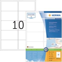 Herma Adressetiketten weiß 99,1x57 Premium A4 1000 Stk.