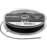 Kreativfirma Polyester Cord Black, 50 m