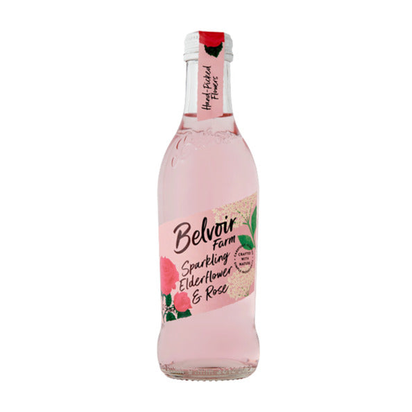 Belvoir funkelnder Holunderblütenamp; Rose (12x 275ml)
