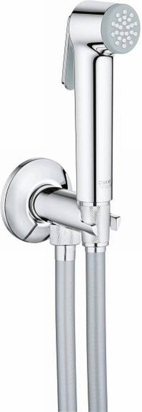 Grohe tempesta-f Trigger Spray 30 Handbrauseset – 1 Strahlart – rund – mit Halterung – mit integriertem Eckventil – glatter Schlauch – 125 cm – Chrom