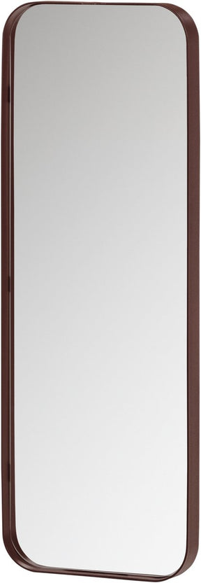 Woood doutzen spiegel - metaal - bordeauxrood - 110x40x5