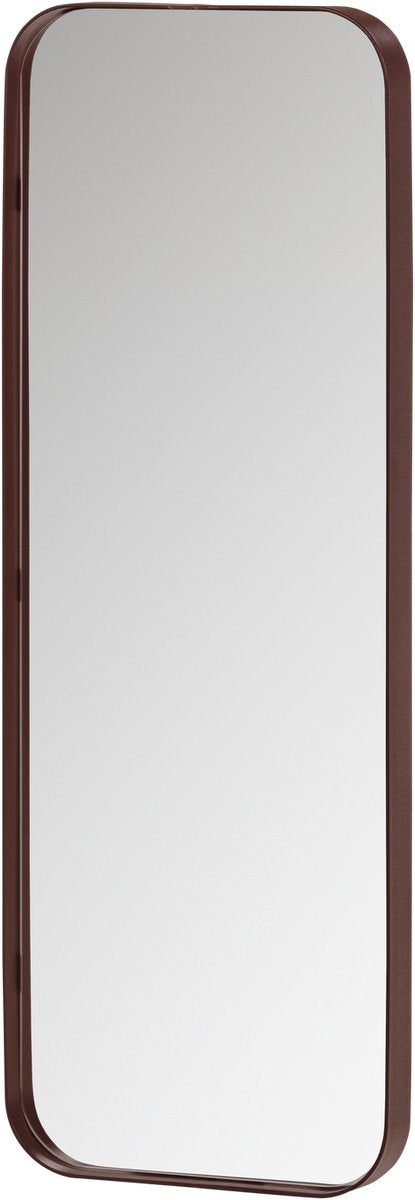Woood doutzen spiegel - metaal - bordeauxrood - 110x40x5