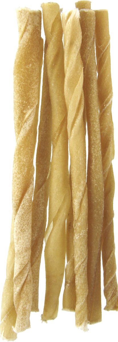 Petsnack - Hundesnack - Snack Twisted Stick - Twisted Sticks - getrocknete Büffelhaut - 12,5 cm 4 6 mm - 100 Stück