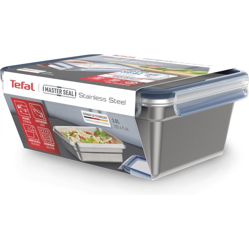 Tefal Tefal MasterSeal Frischhaltebehälter 3L Edelstahl Blau