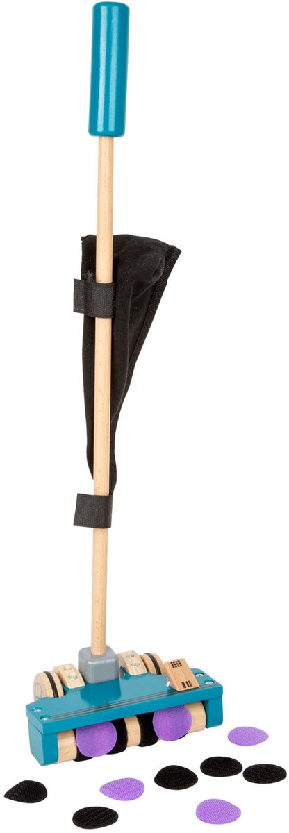 Small Foot - Holzstaubsauger mit farbigen Klettpunkten, 12-tlg.