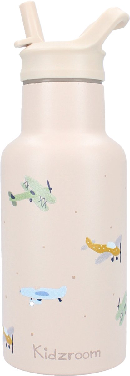 Kidzroom Trinkflasche Sweet Sips Flugzeuge, 350ml