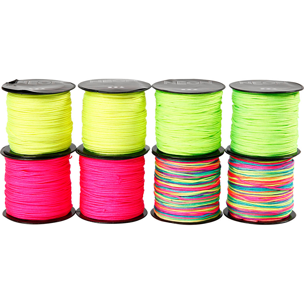 Https: www.cchobby.nl macrame-cord-thickness-1-mm-neon-green-neon-pink-neon-gelb-neonmix-8x28-m-1-box