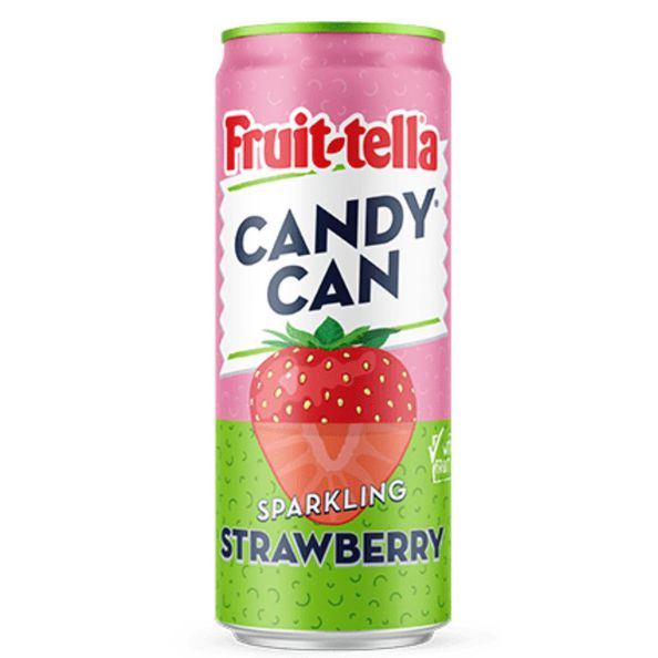 Candy can fruit-tella strawberry (12x 33cl)