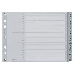Alphabetische Tabs Leitz 1262 grau PP (Polypropylen)