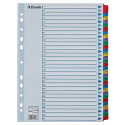 Numerische Tabs esselte Mylar 100164 Farbsortiment Bopet