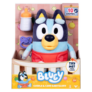 Spectron Baby Bluey interaktives Kuschel- und Pflegeplüschtier