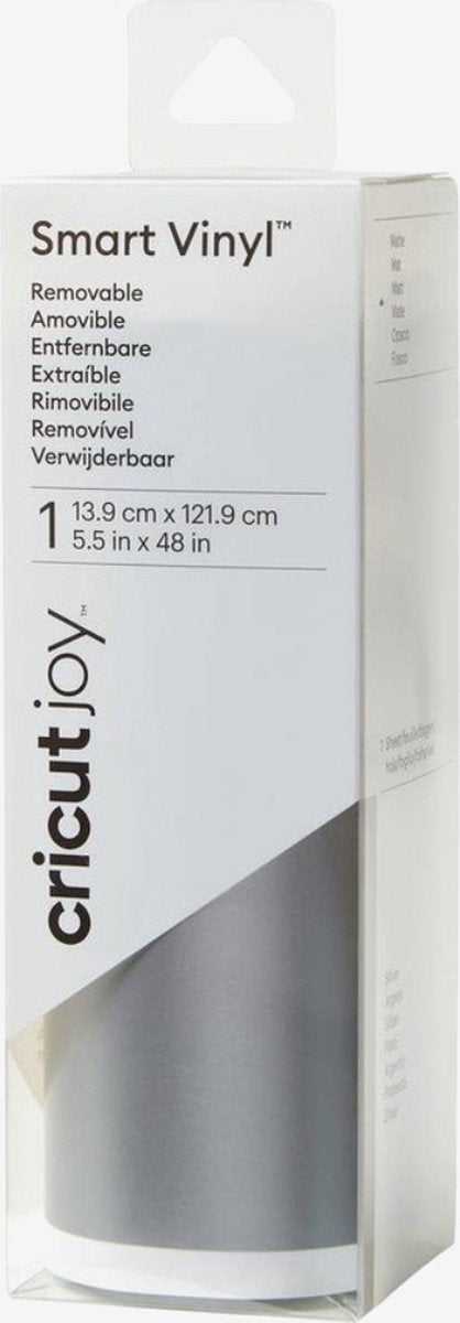 Cricut Joy • Intelligentes, abnehmbares Vinyl in Silber
