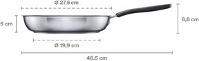 Fiskars pan 26cm met keramische coating functionele vormen
