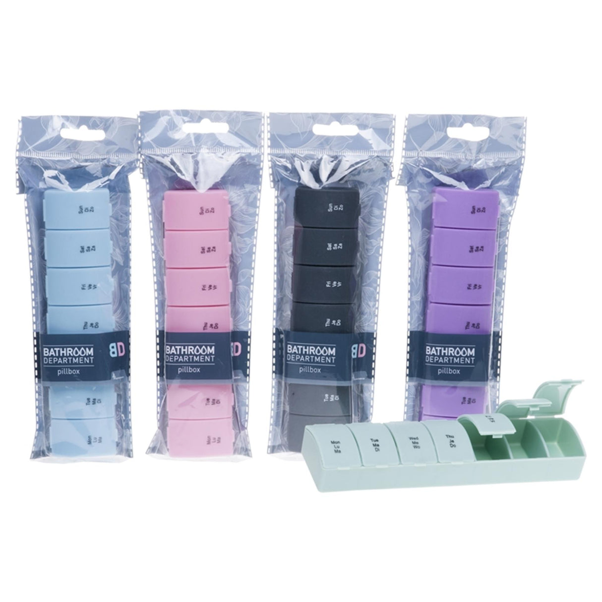 Source Balance Pillendose aus mattem Kunststoff, 7 Tage