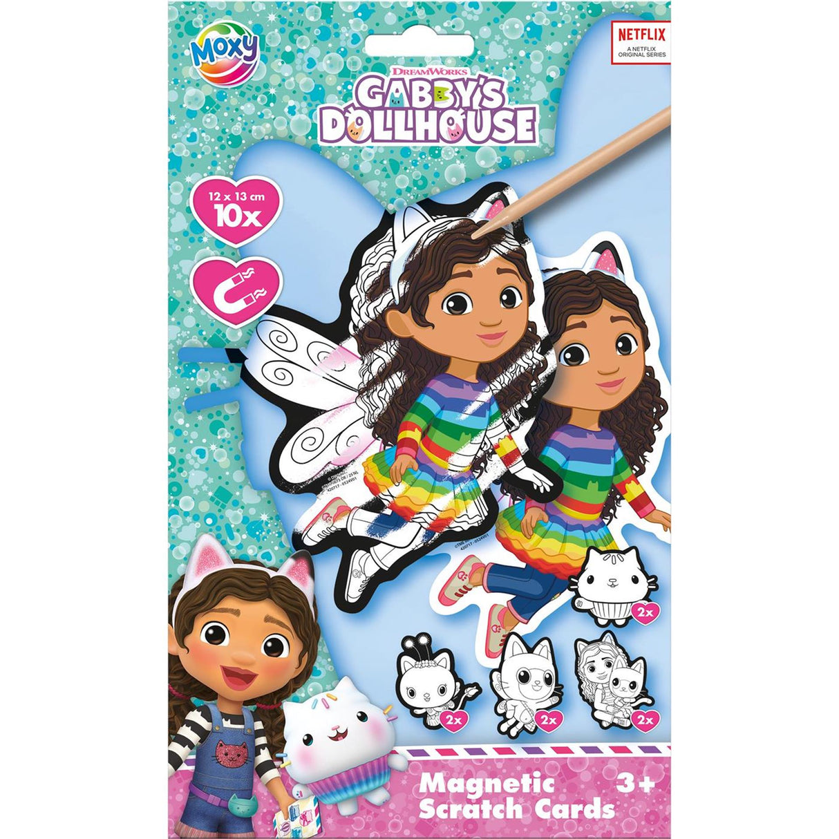 Kreative Bastelgruppe Kratzmagnete Gabby's Dollhouse, 12d;g.