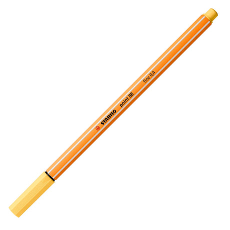 Stabilo Punkt 88 | Premium-Fineliner 0,4 mm | hellgelb | pro Stück