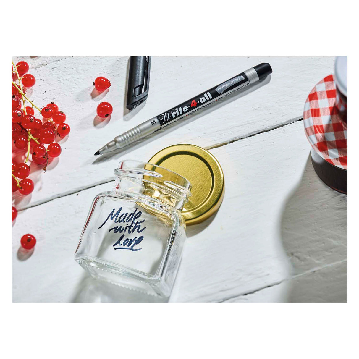Stabilo write-4-all - Permanentmarker - superfein - schwarz