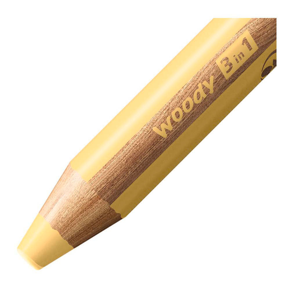 Stabilo Woody 3 in 1 – Multitalent-Buntstift – Pastellgelb