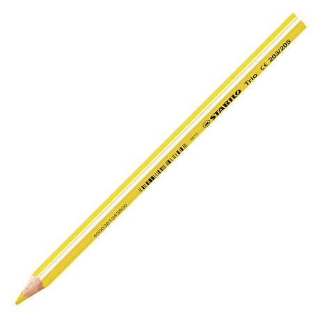 Stabilo Trio dick – dreieckige Buntstifte mit extra dicker Mine 4,2 mm – Etui mit 12 Farben