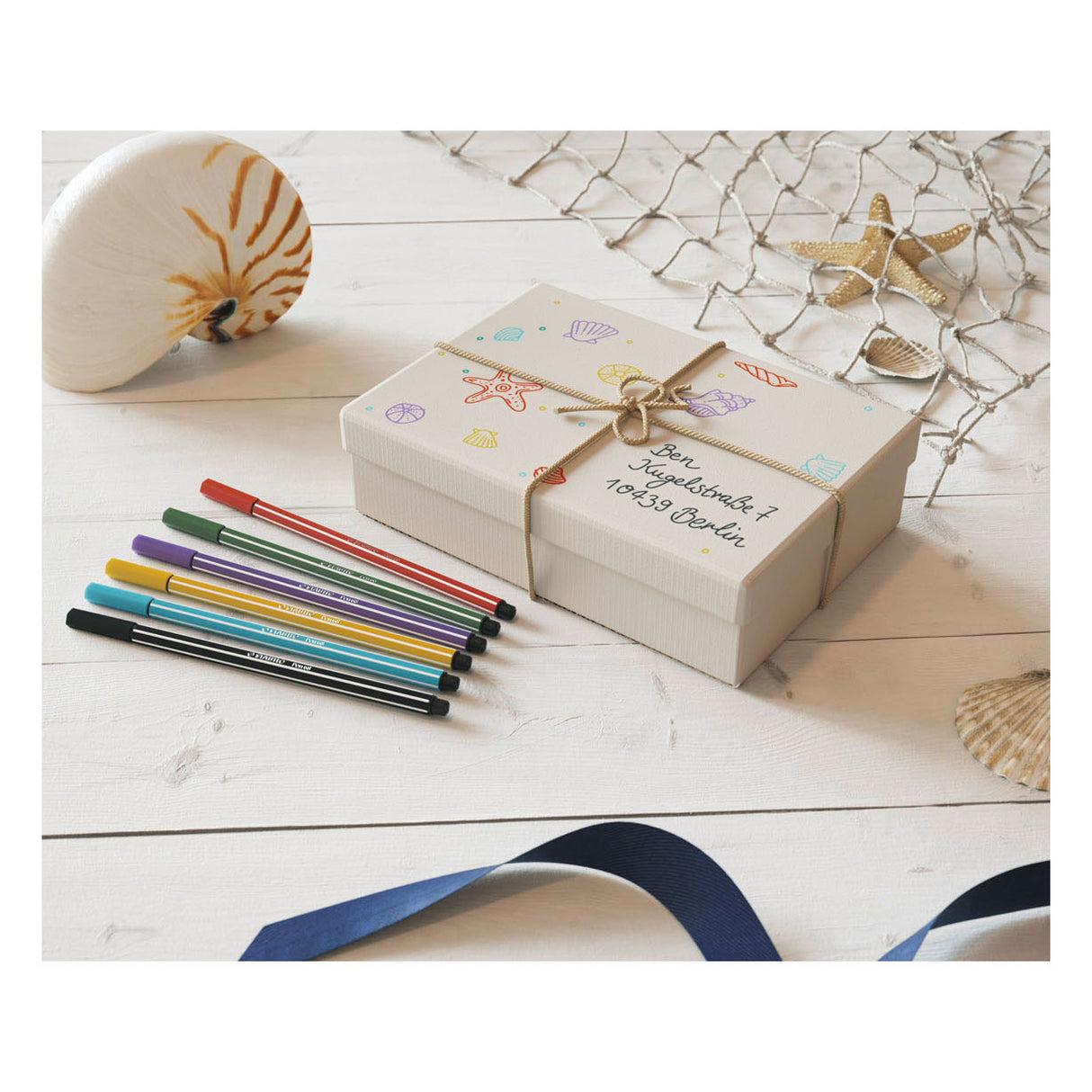 Stabilo Pen 68 - Filzstift - Azurblau (68 57)