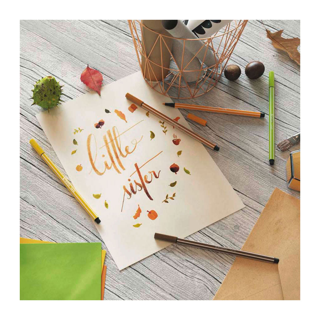 Stabilo Pen 68 – Filzstift – Zinnoberrot-Pastell (68 30)