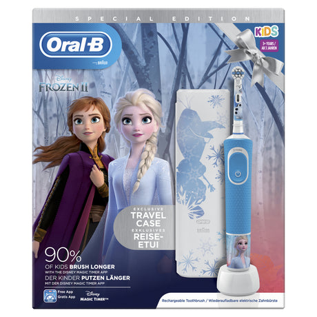 Oral-B Kids Disney Frozen 2 elektrische Zahnbürste blau weiß