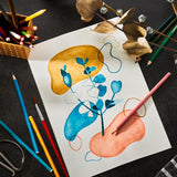 Stabilo 12 Aquacolor-Buntstifte in Metallbox