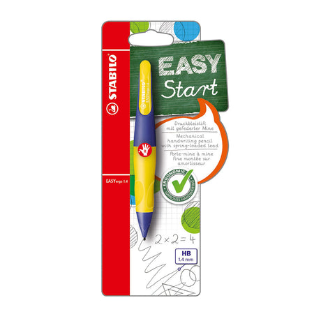 Stabilo easyergo 1.4 – ergonomischer Druckbleistift – Rechtshänder – neongelb