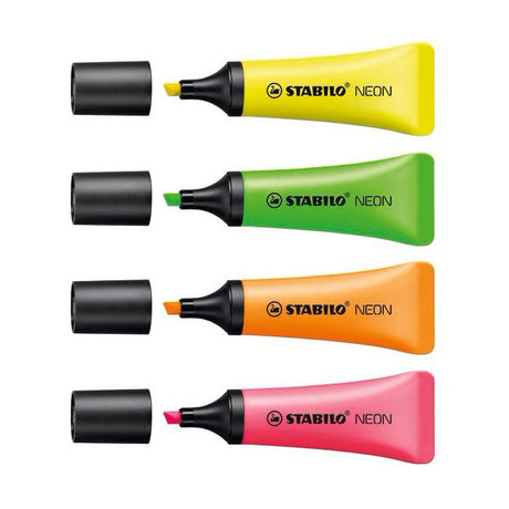 Stabilo Neon - Textmarker - Set à 4 Stück