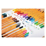 Stabilo point 88 – Fineliner 0,4 mm – 50 Stück Metalletui – mit 47 verschiedenen Farben