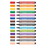 Stabilo Trio Scribbi – Filzstift mit gefederter Spitze – Set mit 14 Stück.