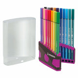 Stabilo Filzstift 68 Colorparade Anthrazit Pink, Box à 20 Stück
