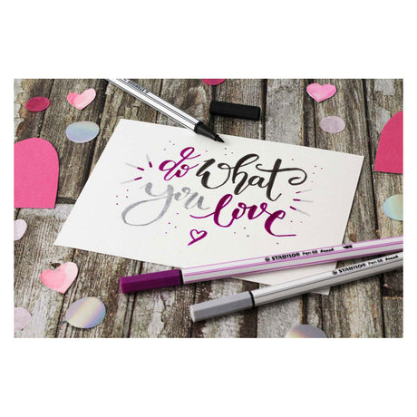 Stabilo Pen 68 Pinsel - Filzstift - Gelb (44)