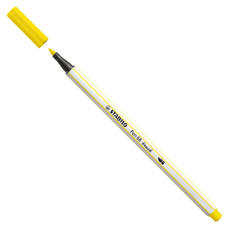 Stabilo Pen 68 Pinsel - Filzstift - Zitronengelb (24)