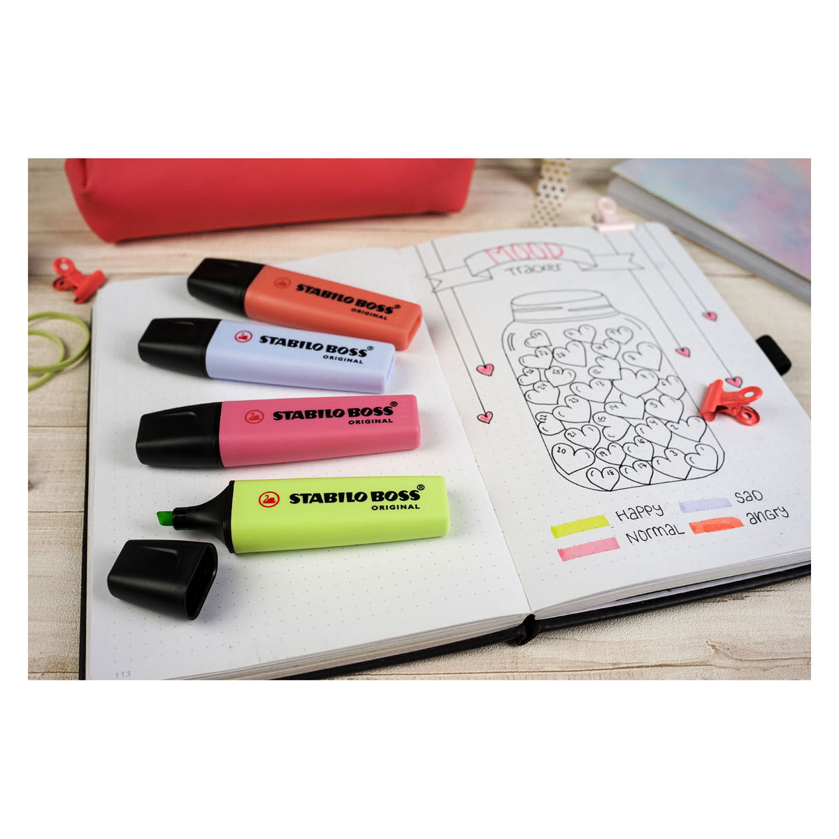 Stabilo Boss Original Pastell – Textmarker – Set mit 8 Stück