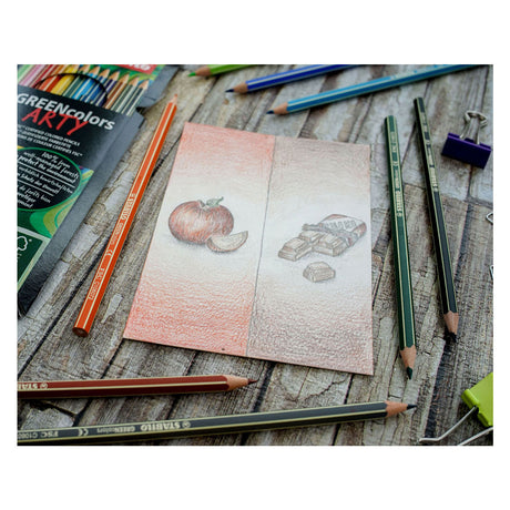 Abi Stlo Greencolors Arty Buntstifte, Etui mit 12 Stück