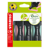 Stabilo Green Boss Pastell - Markierungsmarker - Set mit 4 Teilen