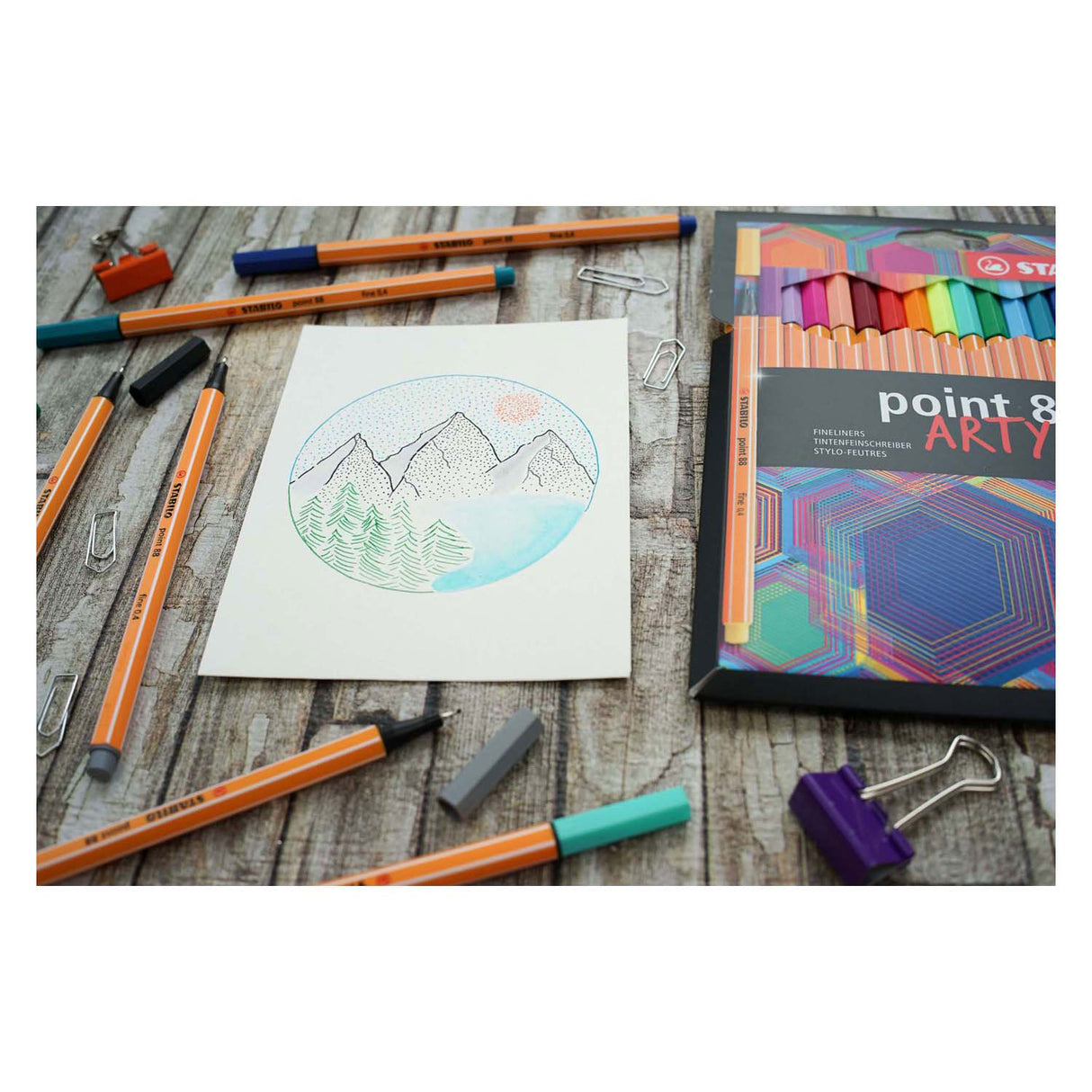 Stabilo point 88 - Fineliner - Arty - Set mit 18 Teilen