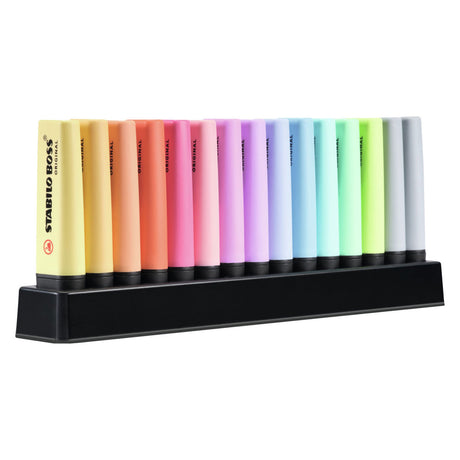 Stabilo Boss Original Textmarker - Pastell - 15 Stück - 14 Farben