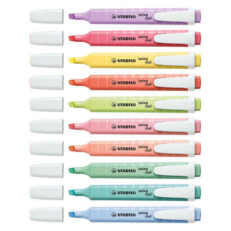 Stabilo Swing Cool – Textmarker – perfekt für unterwegs – Pastell – Etui mit 8 Farben