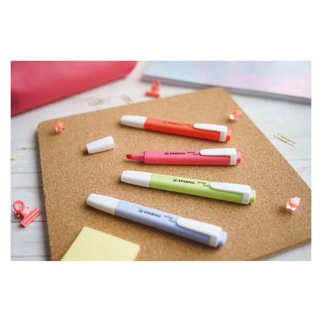 Stabilo Swing Cool – Textmarker – perfekt für unterwegs – Pastell – Etui mit 8 Farben