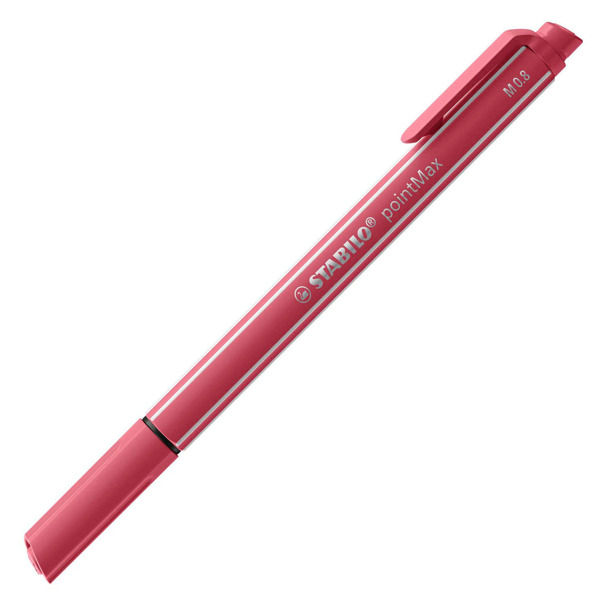 Stabilo pointmax – Hardtip Fineliner 0,8 mm – Nylonspitze – Etui mit 15 Farben