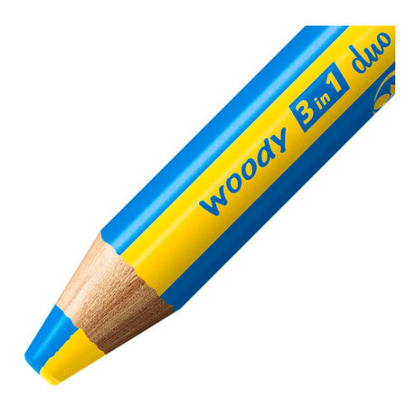 Stabilo Woody 3 in 1 Duo – Multitalent-Buntstifte – Etui mit 10-Farben-Bleistiftspitzer