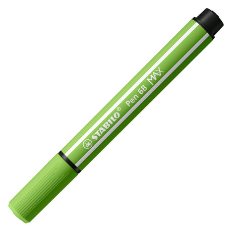 Stabilo Pen 68 max – Filzstift mit dicker Keilspitze – hellgrün