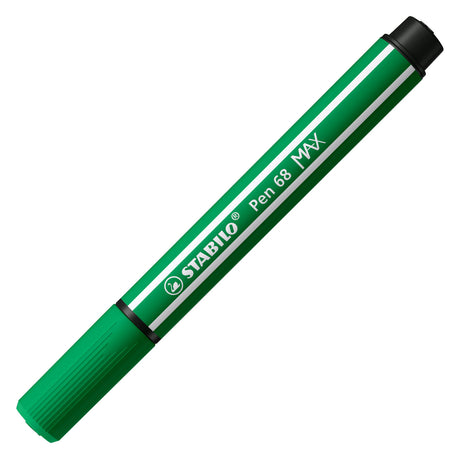 Stabilo Pen 68 max – Filzstift mit dicker Keilspitze – Smaragdgrün