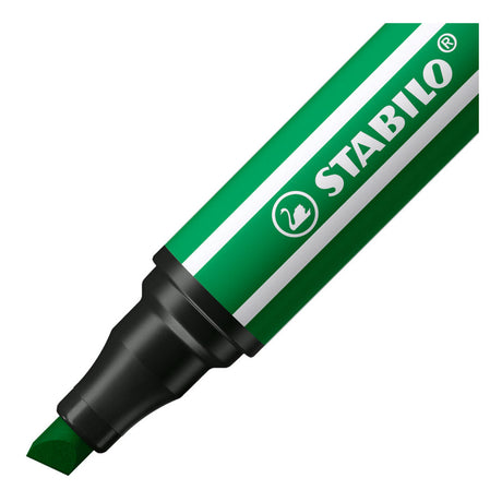 Stabilo Pen 68 max – Filzstift mit dicker Keilspitze – Smaragdgrün