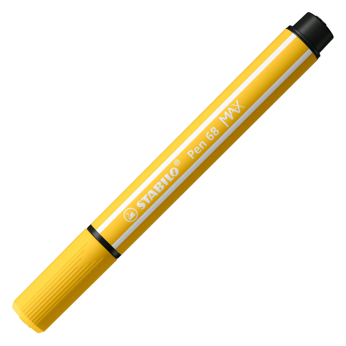 Stabilo Pen 68 max – Filzstift mit dicker Keilspitze – Gelb
