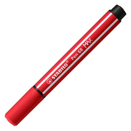 Stabilo Pen 68 max – Filzstift mit dicker Keilspitze – Karminrot