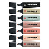 Stabilo Boss Original - Markierungsmarker - Set 8 Stücke - Naturecolors